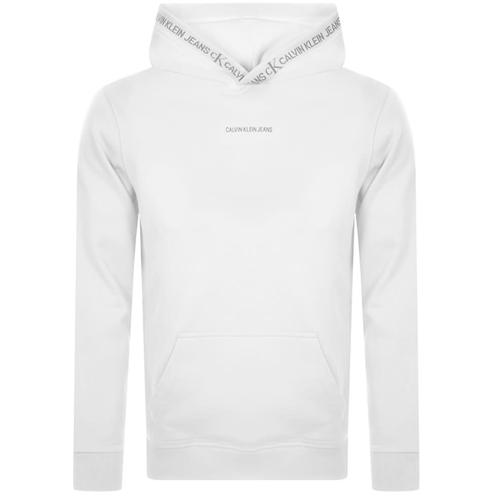 Alternative Image for ProductCalvin Klein Jeans Jacquard Hoodie White1